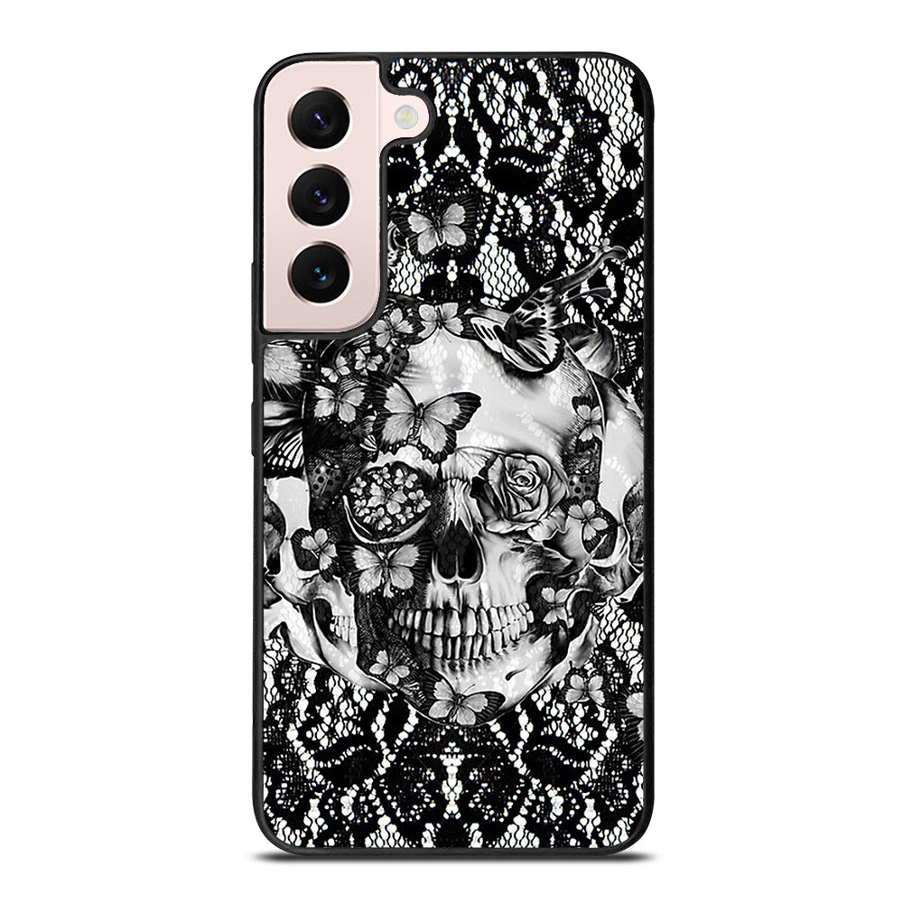 Skull Butterfly Lace Samsung Galaxy S22 Plus 5G Case