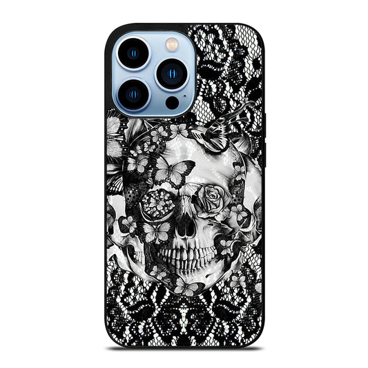 Skull Butterfly Lace iPhone 13 Pro Max Case