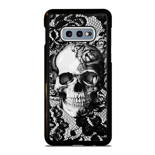 Skull On Black Lace Samsung Galaxy S10e Case
