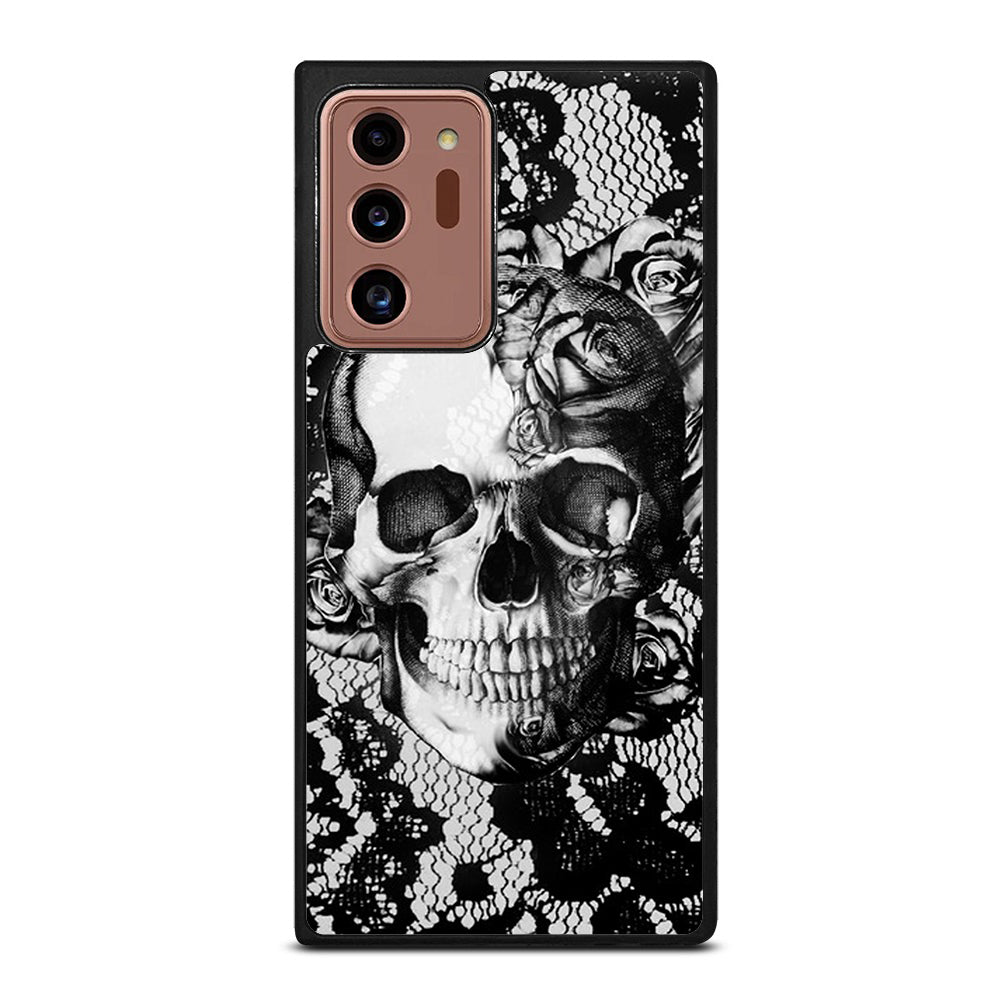 Skull On Black Lace Samsung Galaxy Note 20 Ultra Case