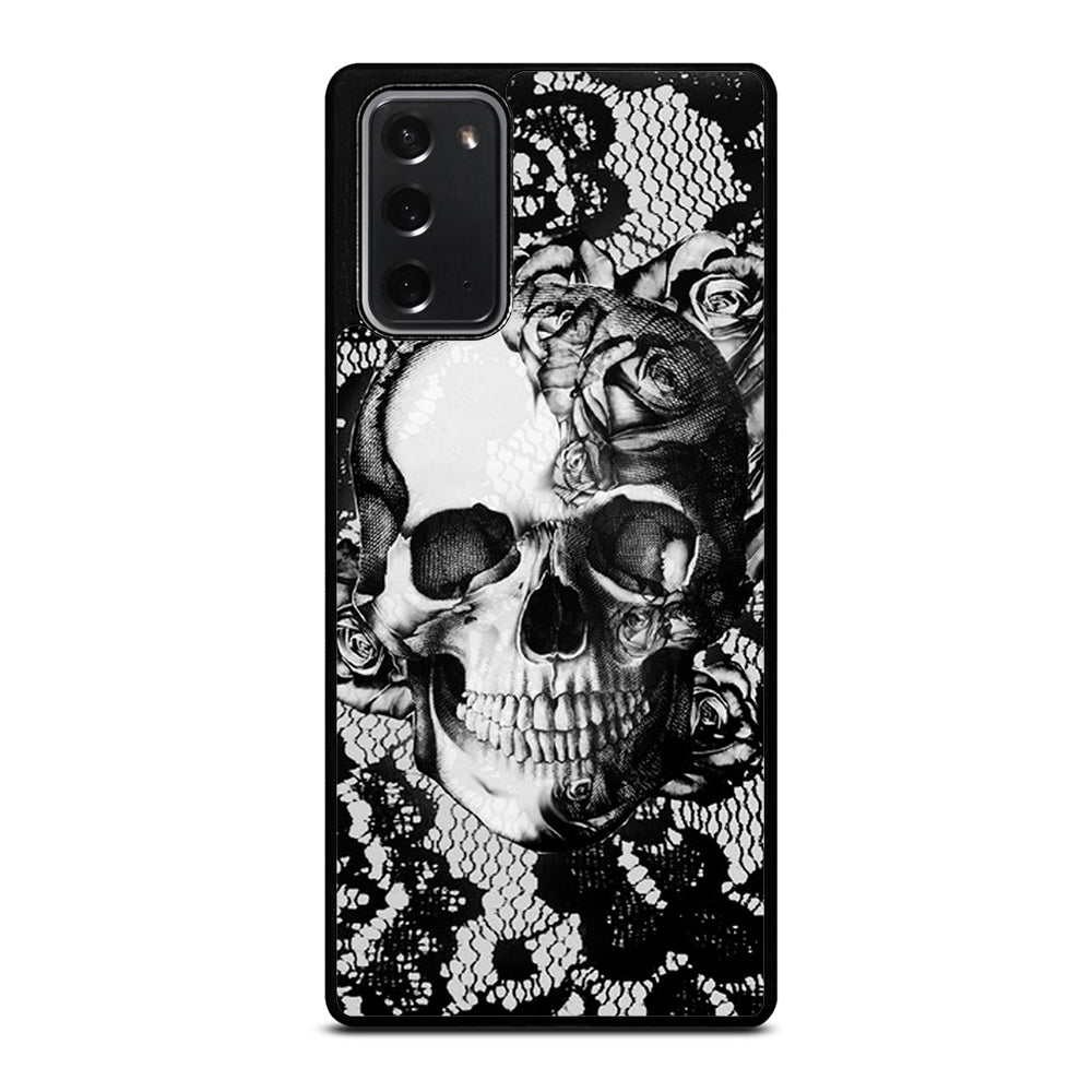 Skull On Black Lace Samsung Galaxy Note 20 Case