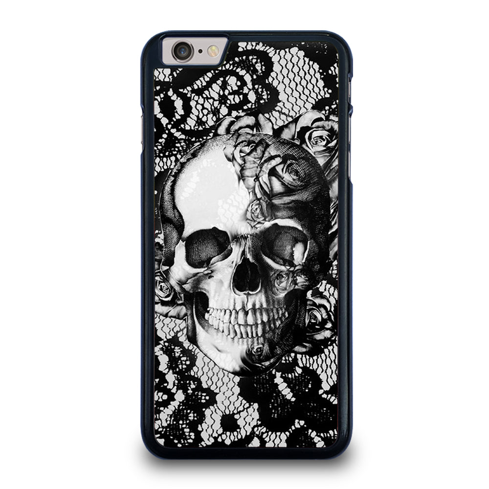Skull On Black Lace iPhone 6 Plus / 6S Plus Case