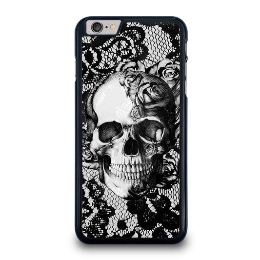 Skull On Black Lace iPhone 6 Plus / 6S Plus Case