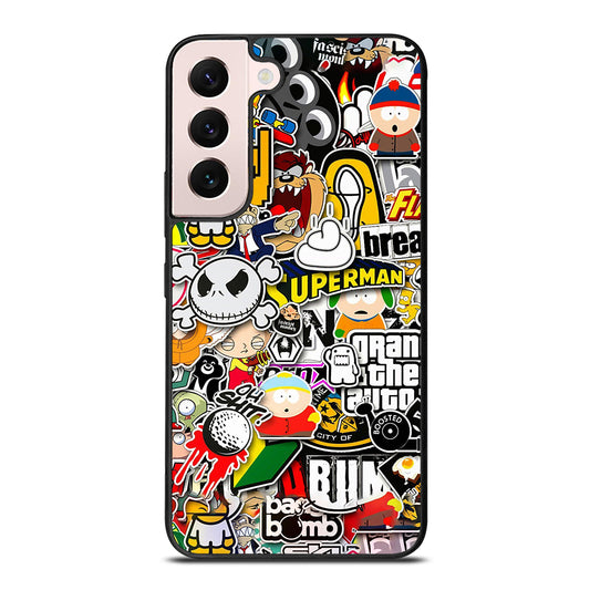 Sticker Bomb Collage Samsung Galaxy S22 Plus 5G Case