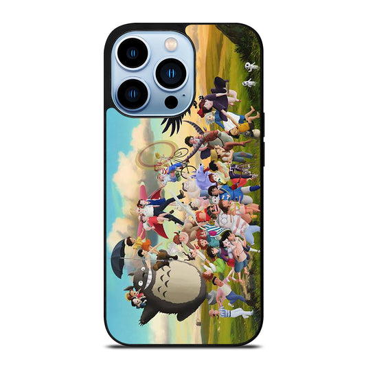 Studi Ghibli Cartoon Family iPhone 13 Pro Max Case