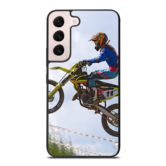 Stunt In Motocross Dirt Bike Samsung Galaxy S22 Plus 5G Case