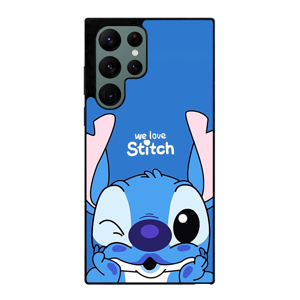The Cute Stitch Cartoon Galaxy Samsung Galaxy S22 Ultra 5G Case
