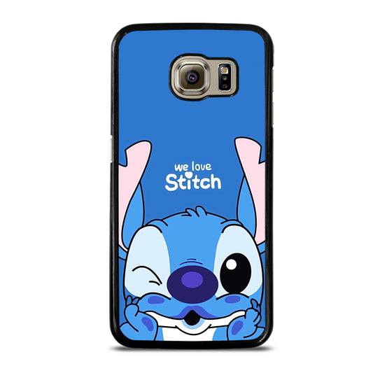 The Cute Stitch Cartoon Galaxy Samsung Galaxy S6 Case