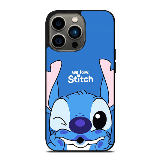 The Cute Stitch Cartoon Galaxy iPhone 13 Pro Case