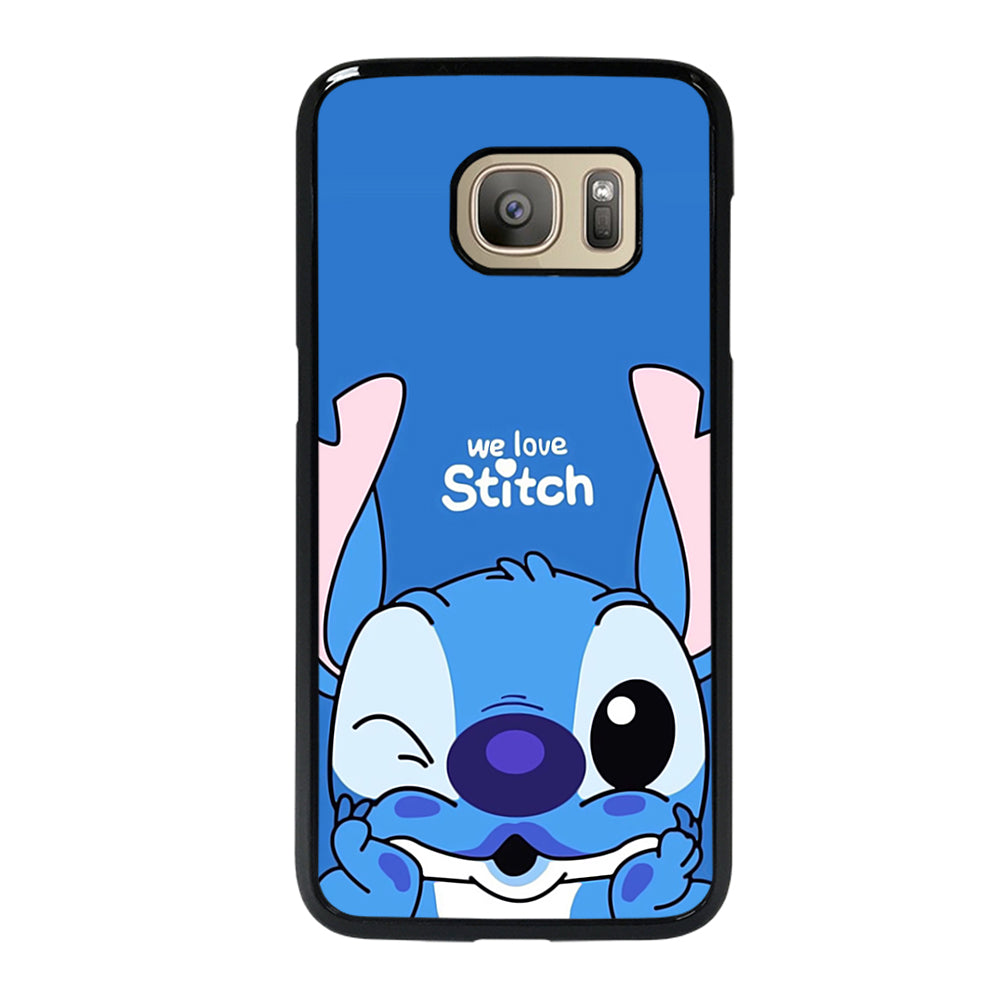 The Cute Stitch Cartoon Galaxy Samsung Galaxy S7 Case
