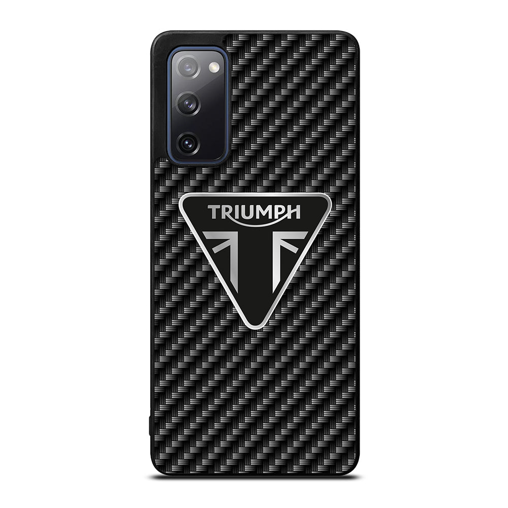 Triumph Motorcycle Carbon Logo Samsung Galaxy S20 FE 5G Case