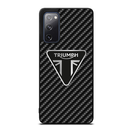 Triumph Motorcycle Carbon Logo Samsung Galaxy S20 FE 5G Case