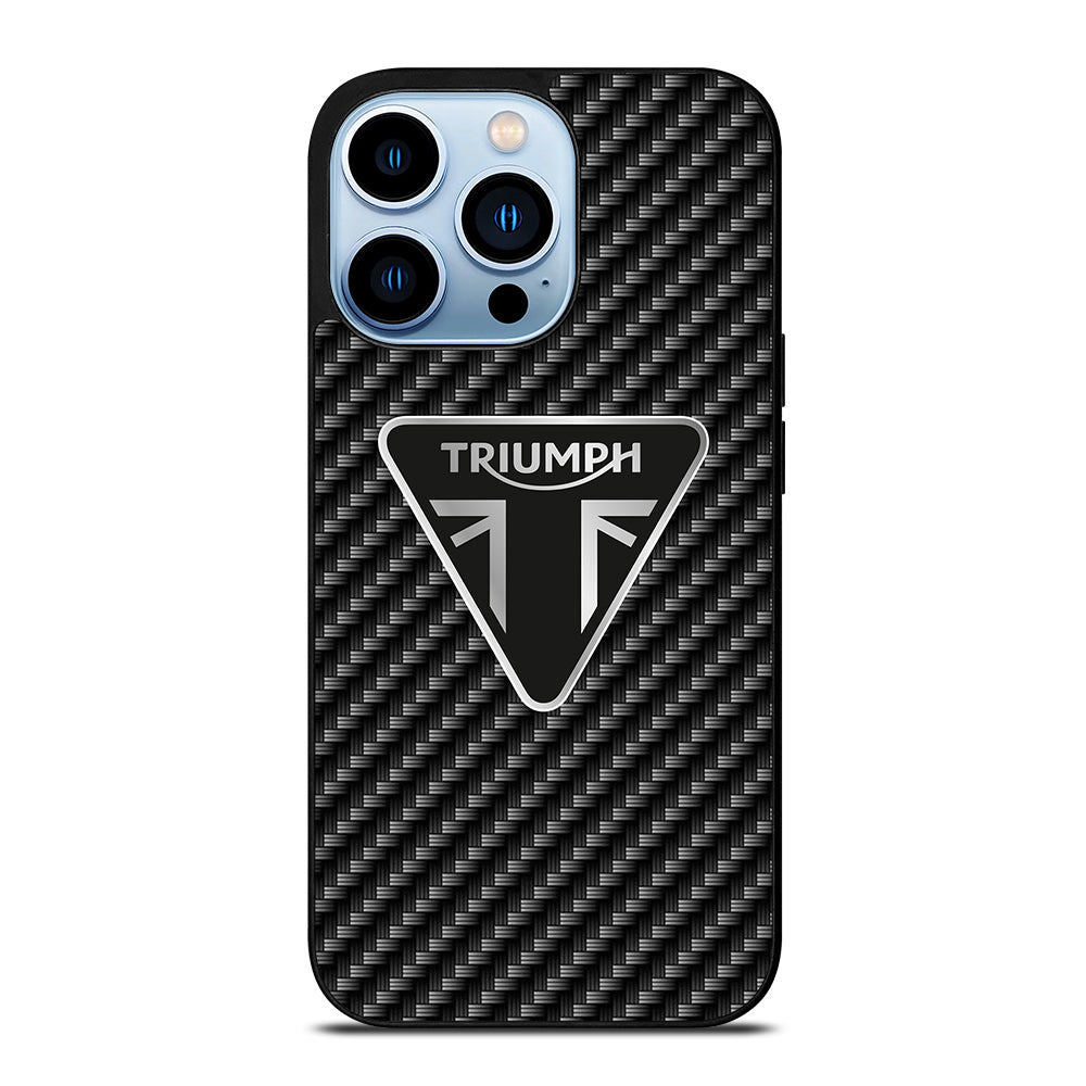 Triumph Motorcycle Carbon Logo iPhone 13 Pro Max Case