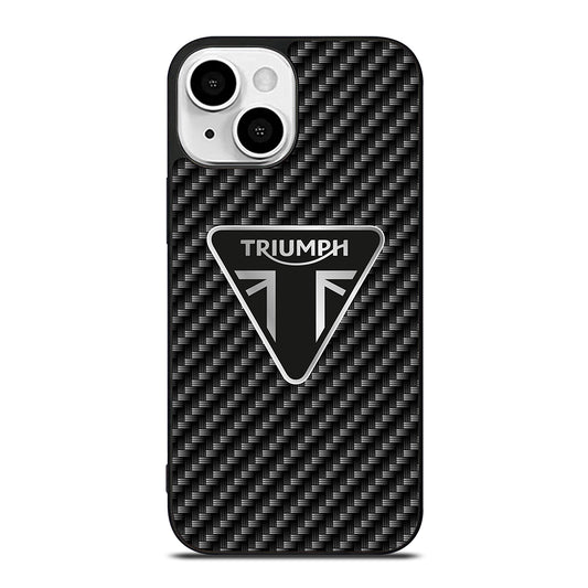 Triumph Motorcycle Carbon Logo iPhone 13 Mini Case