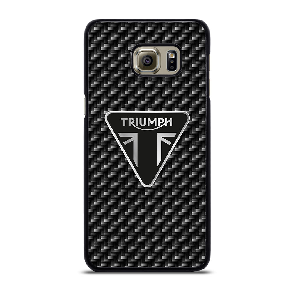 Triumph Motorcycle Carbon Logo Samsung Galaxy S6 Edge Plus Case