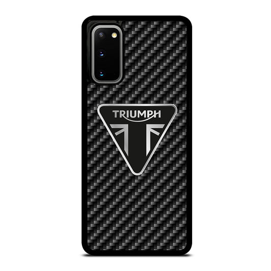 Triumph Motorcycle Carbon Logo Samsung Galaxy S20 / S20 5G Case