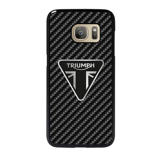 Triumph Motorcycle Carbon Logo Samsung Galaxy S7 Case