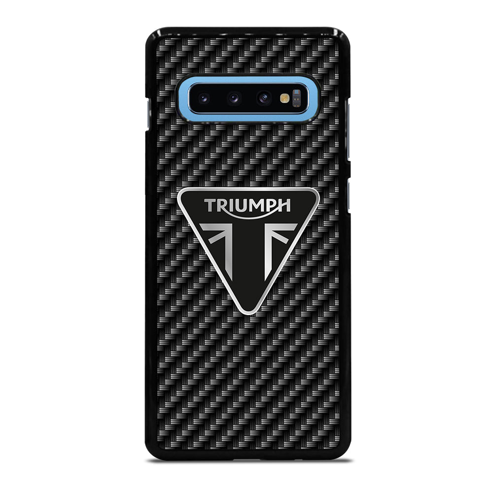 Triumph Motorcycle Carbon Logo Samsung Galaxy S10 Plus Case
