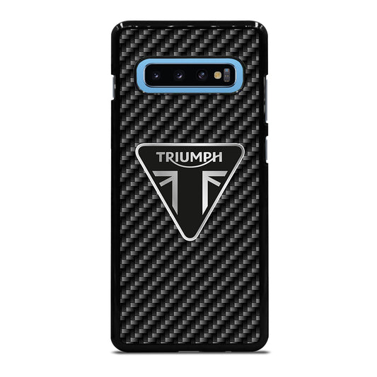 Triumph Motorcycle Carbon Logo Samsung Galaxy S10 Plus Case