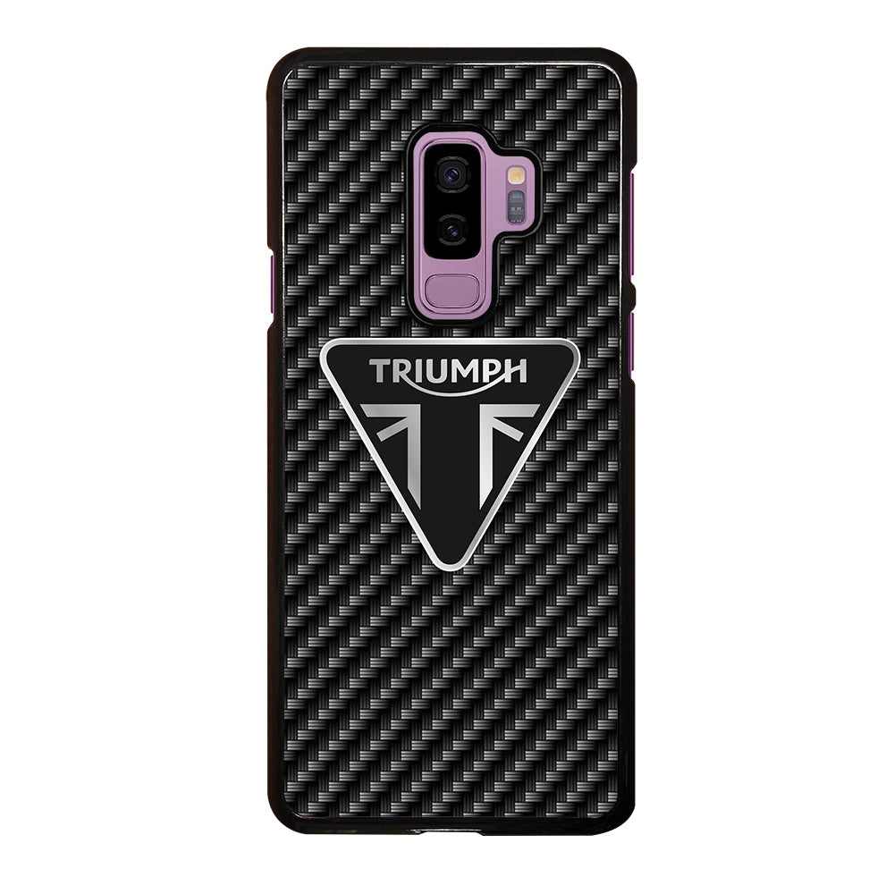 Triumph Motorcycle Carbon Logo Samsung Galaxy S9 Plus Case