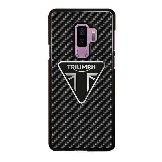 Triumph Motorcycle Carbon Logo Samsung Galaxy S9 Plus Case