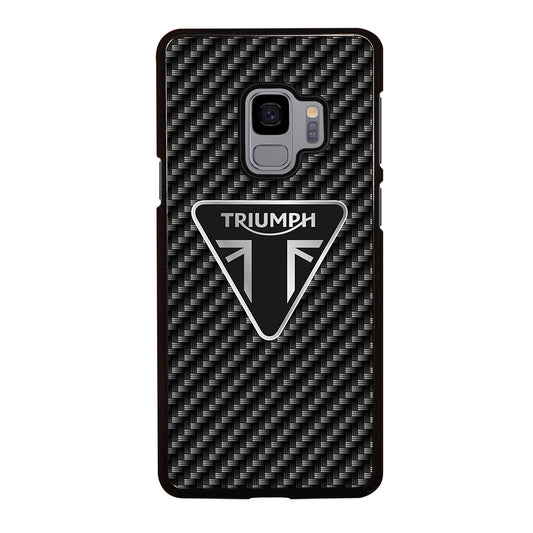 Triumph Motorcycle Carbon Logo Samsung Galaxy S9 Case