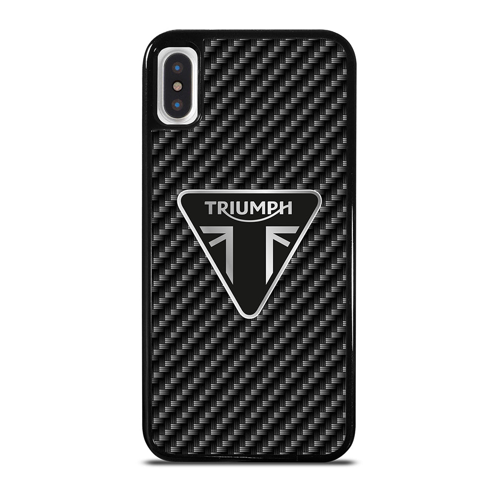 Triumph Motorcycle Carbon Logo iPhone X / XS Case