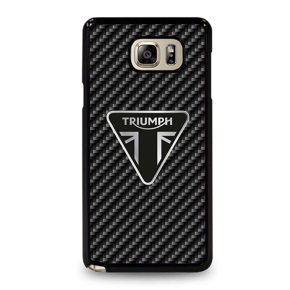 Triumph Motorcycle Carbon Logo Samsung Galaxy Note 5 Case