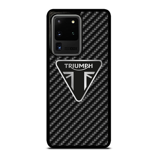 Triumph Motorcycle Carbon Logo Samsung Galaxy S20 Ultra / S20 Ultra 5G Case