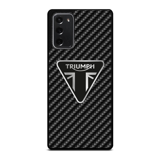 Triumph Motorcycle Carbon Logo Samsung Galaxy Note 20 Case