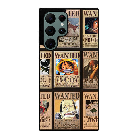 Wanted One Piece Luffy Samsung Galaxy S22 Ultra 5G Case