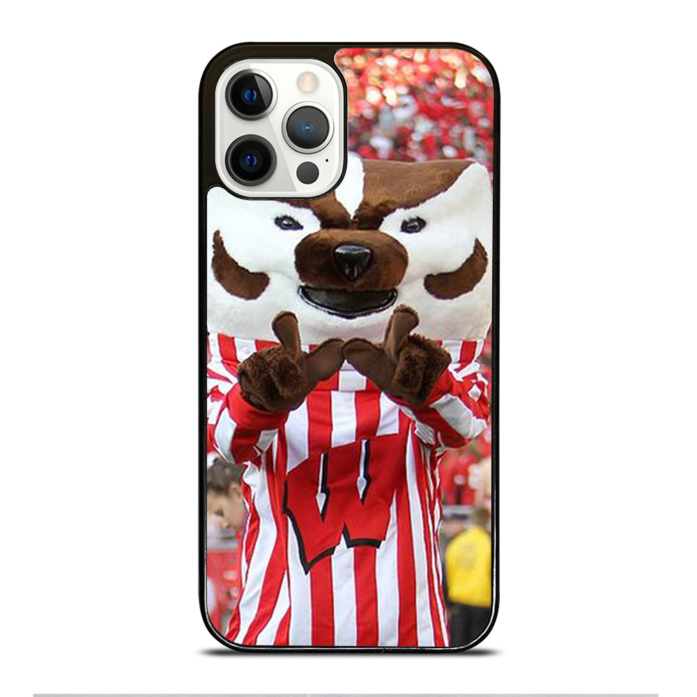 Wisconsin Mascot Image iPhone 12 Pro Case