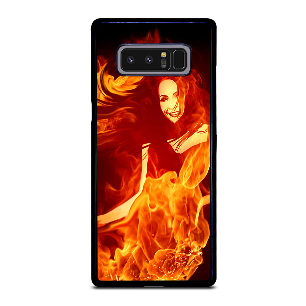 Woman In Fire Samsung Galaxy Note 8 Case