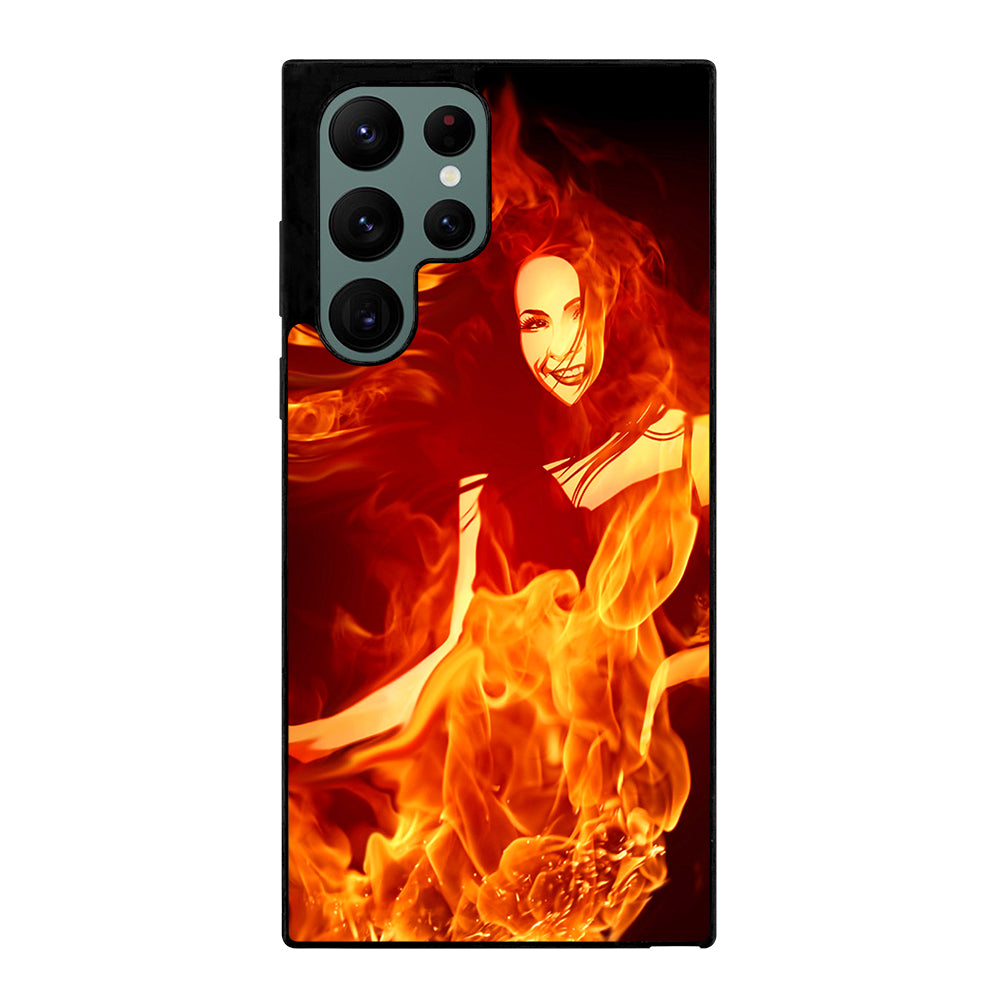 Woman In Fire Samsung Galaxy S22 Ultra 5G Case