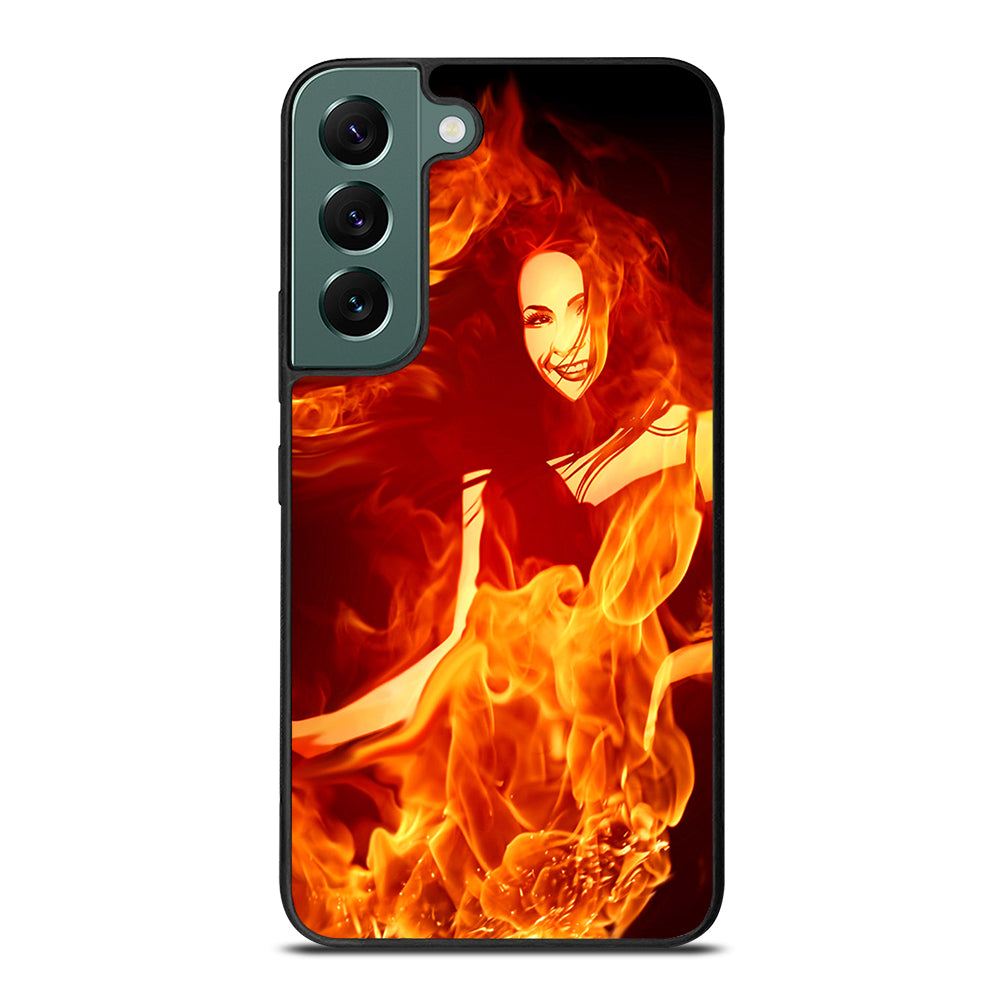 Woman In Fire Samsung Galaxy S22 5G Case