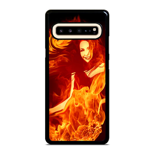 Woman In Fire Samsung Galaxy S10 5G Case