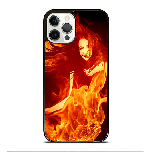 Woman In Fire iPhone 12 Pro Case