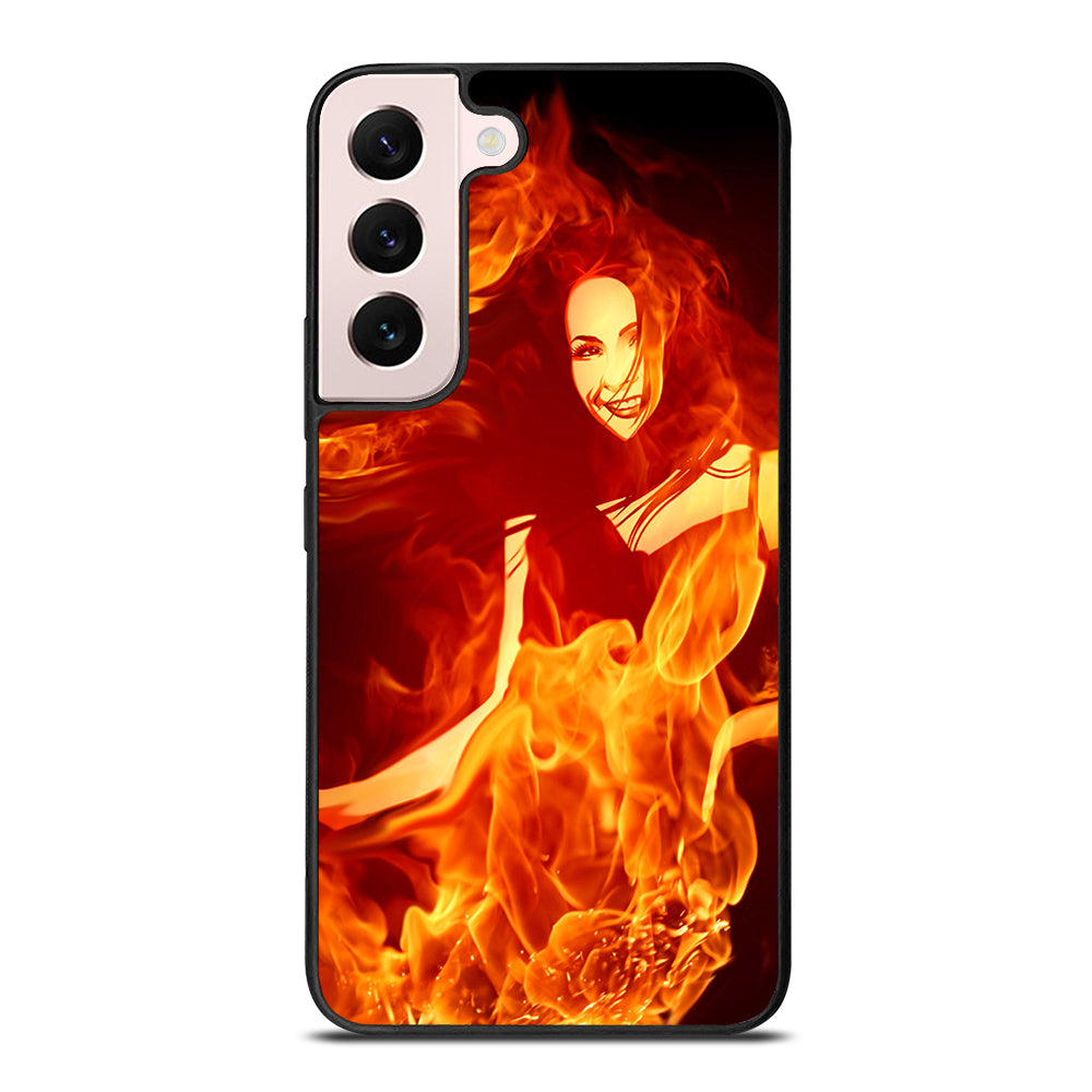 Woman In Fire Samsung Galaxy S22 Plus 5G Case