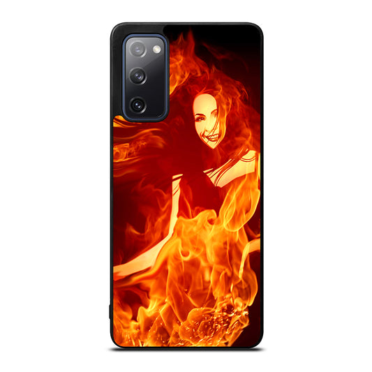 Woman In Fire Samsung Galaxy S20 FE 5G Case