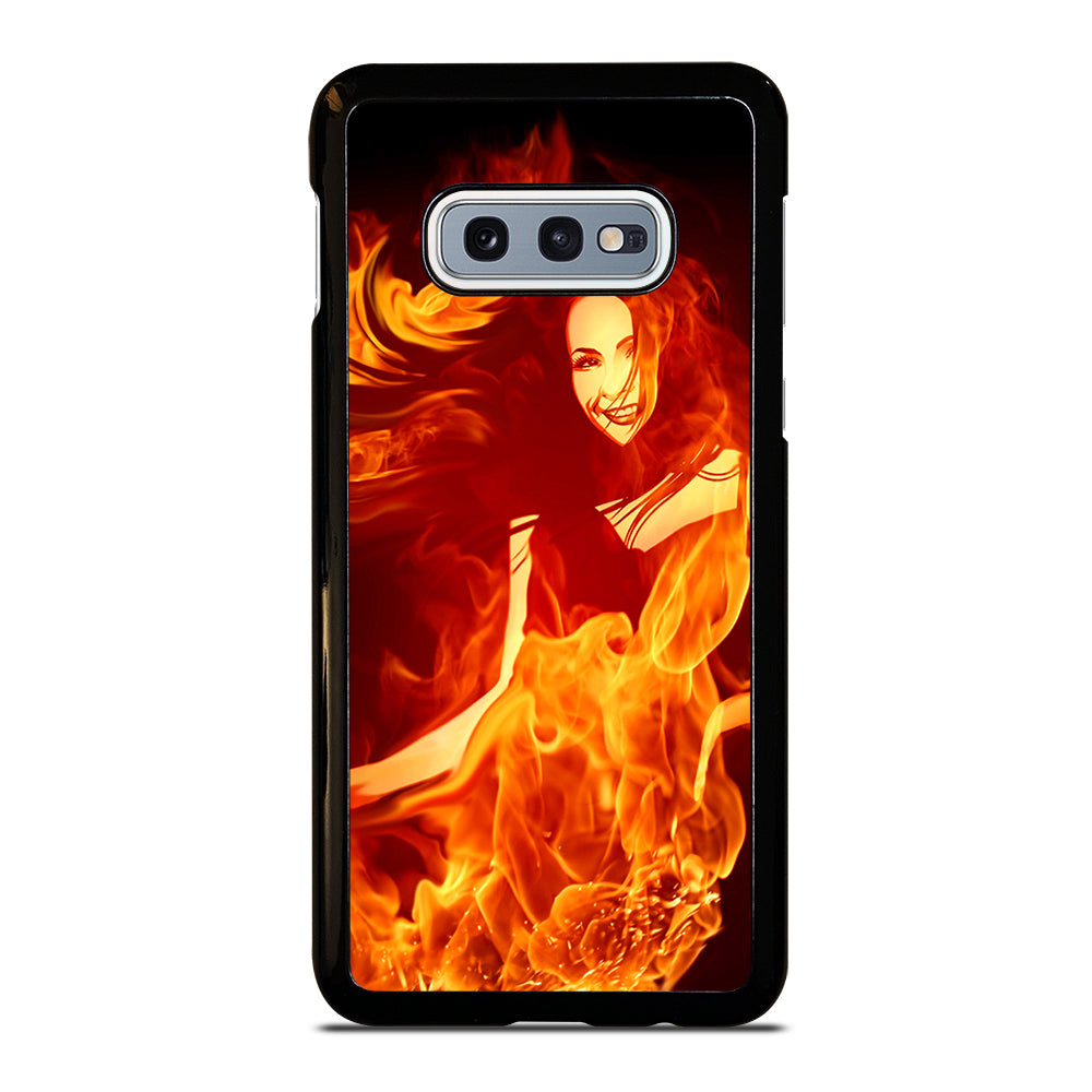 Woman In Fire Samsung Galaxy S10e Case