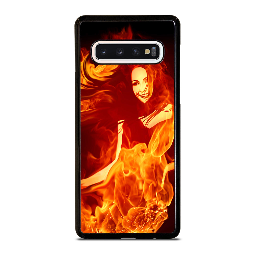 Woman In Fire Samsung Galaxy S10 Case