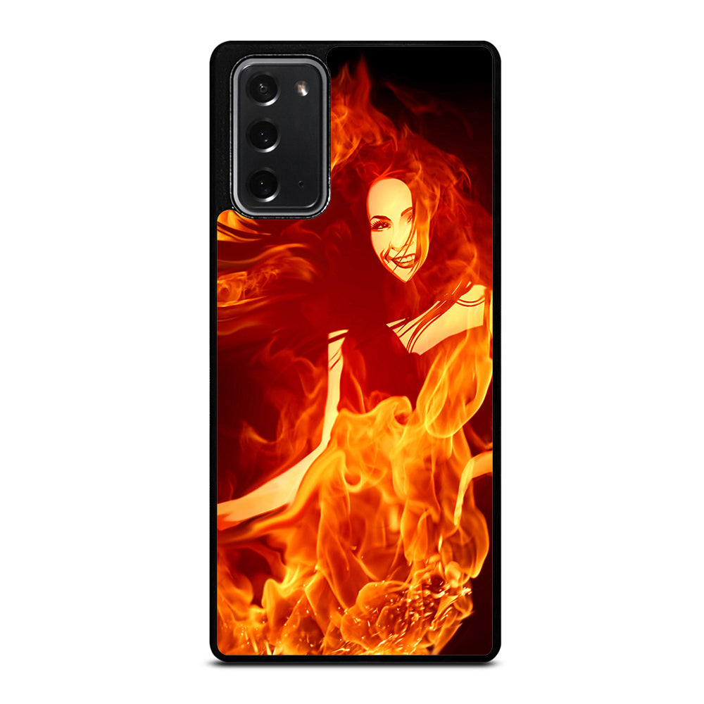 Woman In Fire Samsung Galaxy Note 20 Case