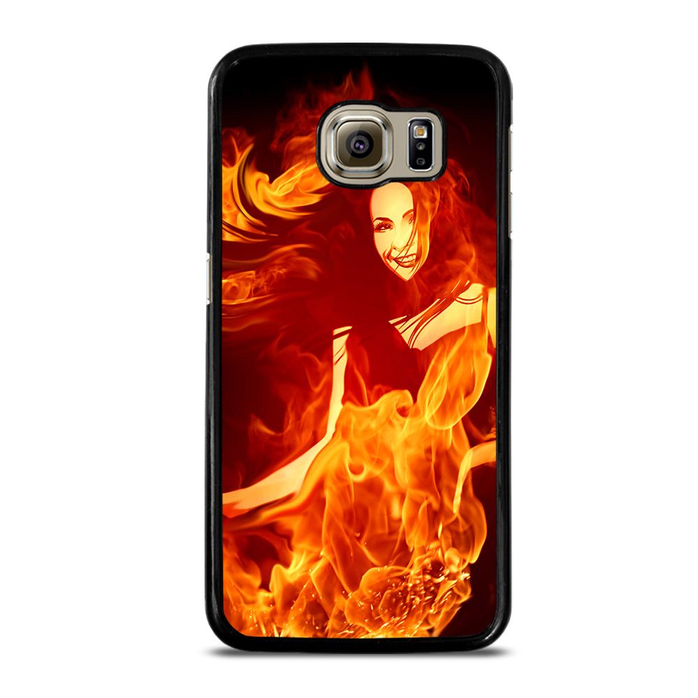 Woman In Fire Samsung Galaxy S6 Case