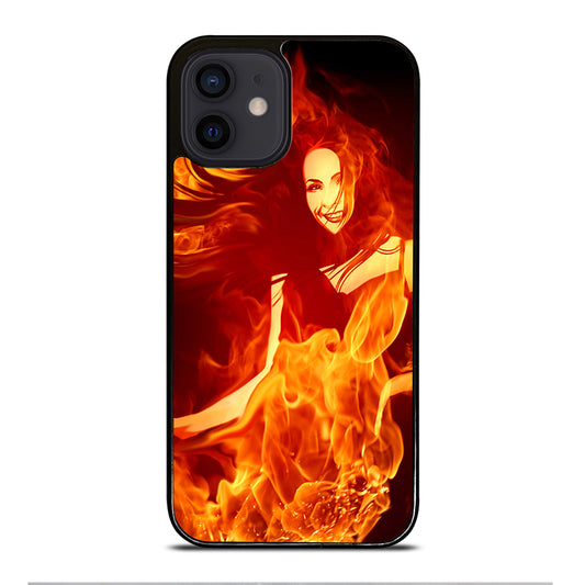 Woman In Fire iPhone 12 Mini Case