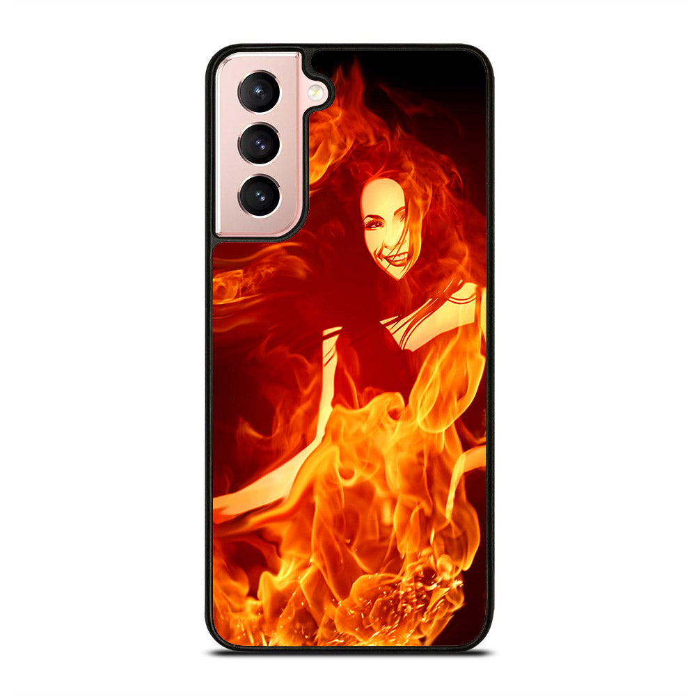 Woman In Fire Samsung Galaxy S21 5G Case
